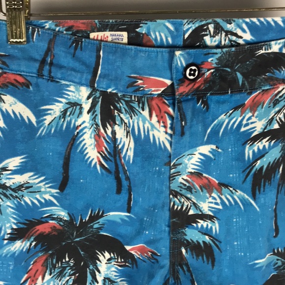 M.NII Makaha Mens Palm Trees Lined Swim Shorts/Trunks Runs 32” Inches - Picture 8 of 10